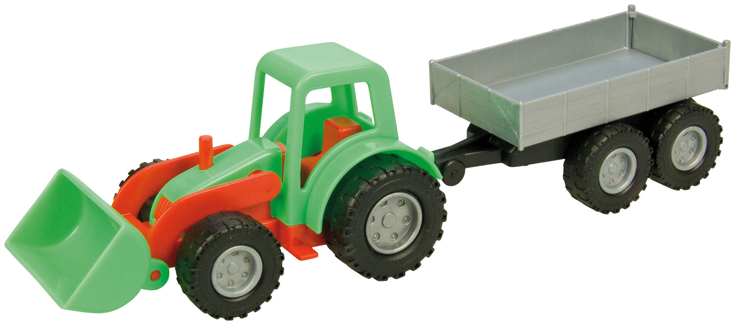 Mini Compact traktor s přívěsem