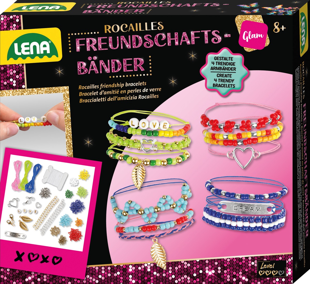 Rocailles, náramky přáteství