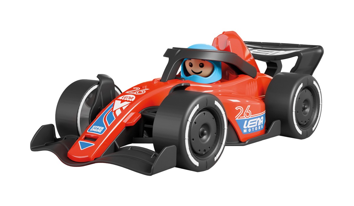 Závodní vůz Formule červená
