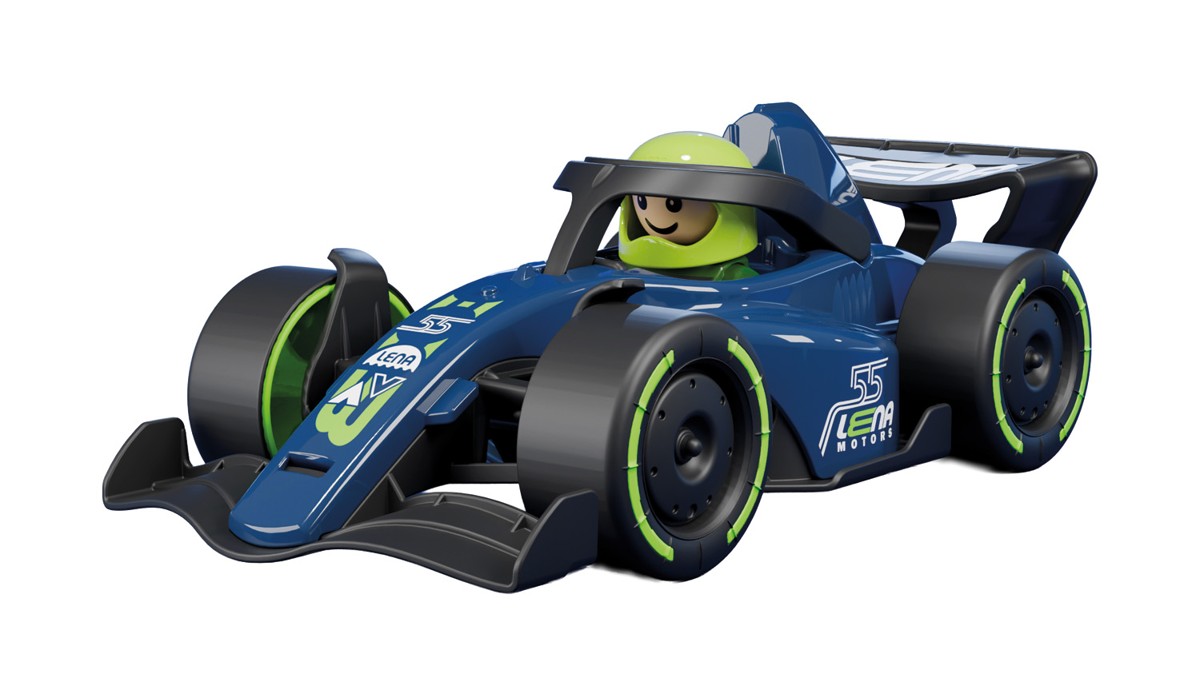 Závodní vůz Formule tmavě modrá