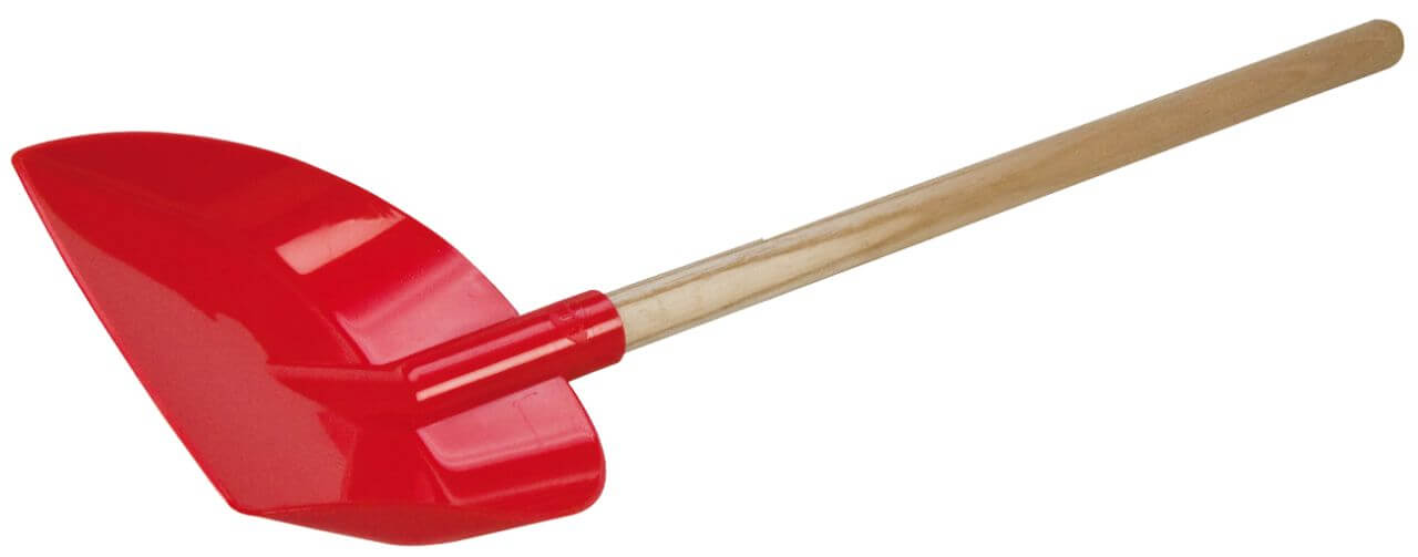 Shovel with wooden handle, 30cm
